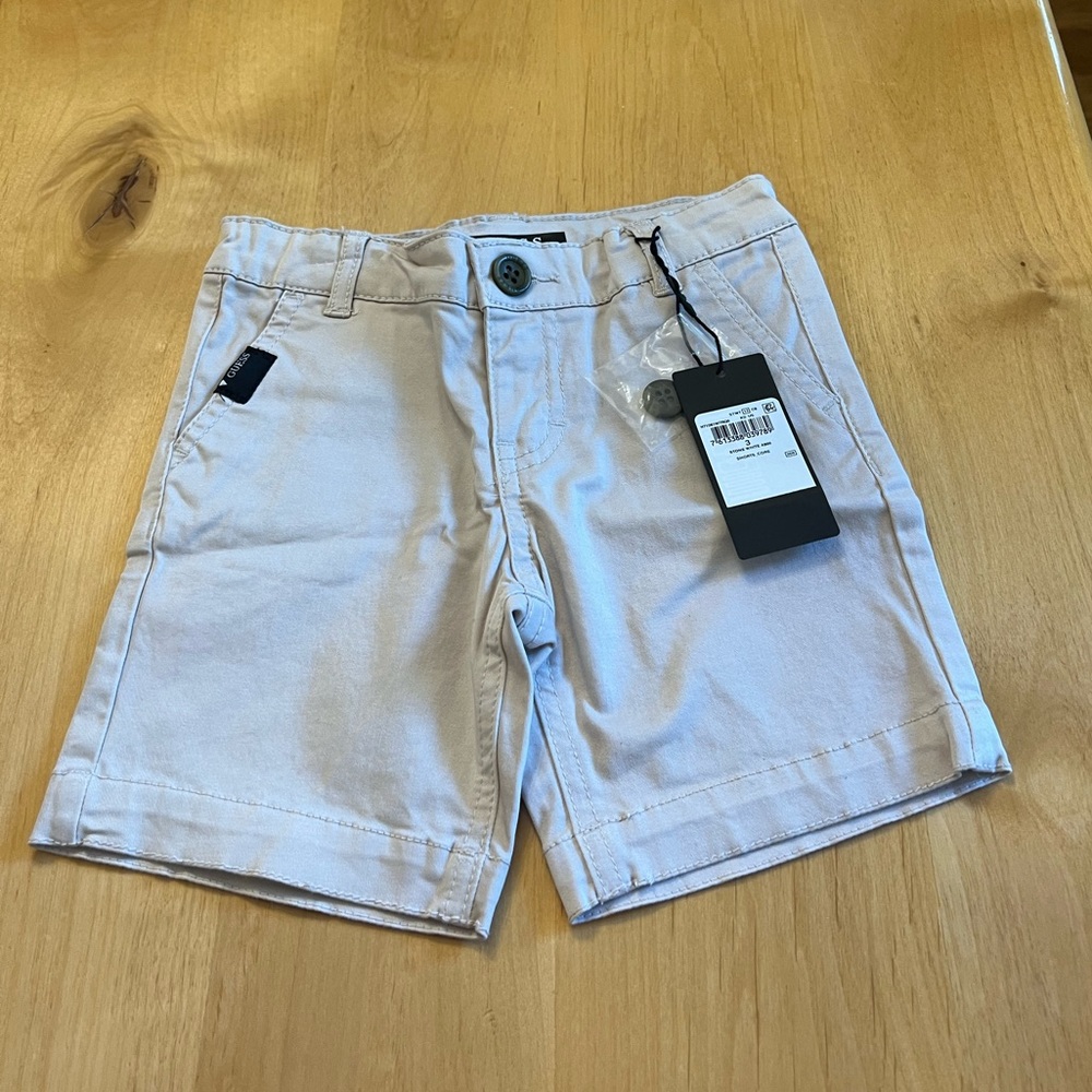 Brand new Guess khaki shorts for boys